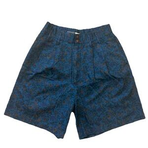 Vintage 80s High Waist Floral Mom Shorts | Retro Juniors 12
